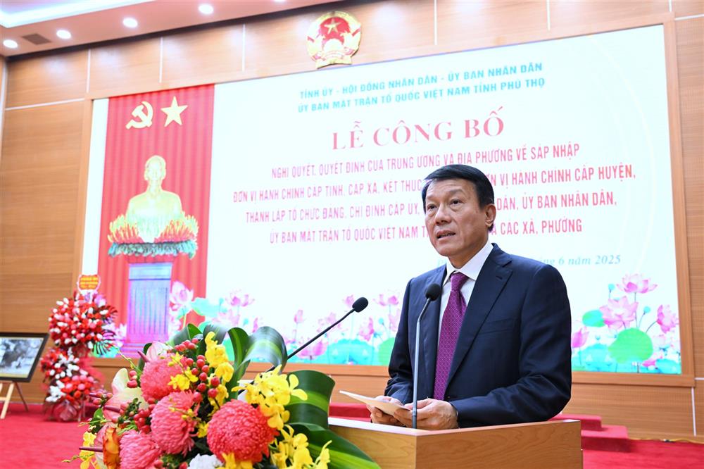 Bộ trưởng Lương Tam Quang phát biểu tại buổi Lễ.