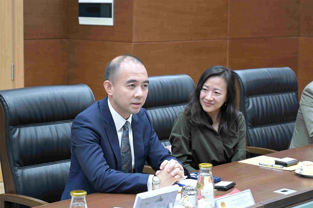 Ông Choo Pin Ang phát biểu tại buổi tiếp.
