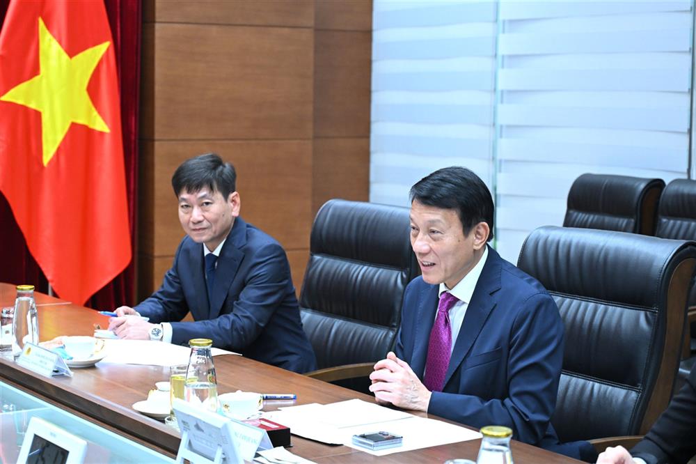 Bộ trưởng Lương Tam Quang phát biểu tại buổi tiếp.