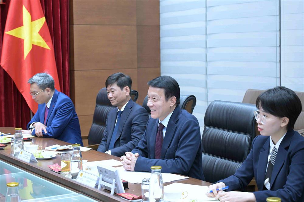 Bộ trưởng Lương Tam Quang phát biểu tại buổi tiếp.