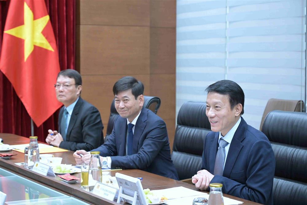 Bộ trưởng Lương Tam Quang phát biểu tại buổi tiếp.