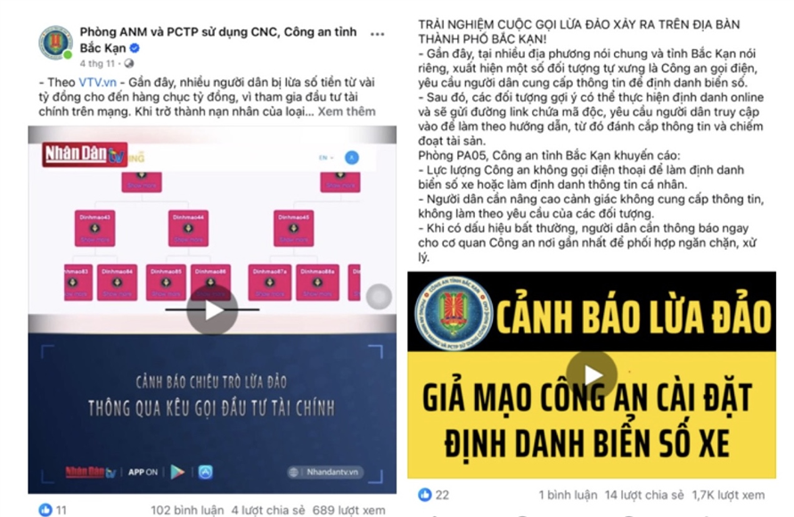 Bản tin số về an ninh mạng và phòng chống tội phạm công nghệ cao” được đăng tải trên fanpage facebook “Phòng ANM và PCTP sử dụng CNC, Công an tỉnh Bắc Kạn”.
