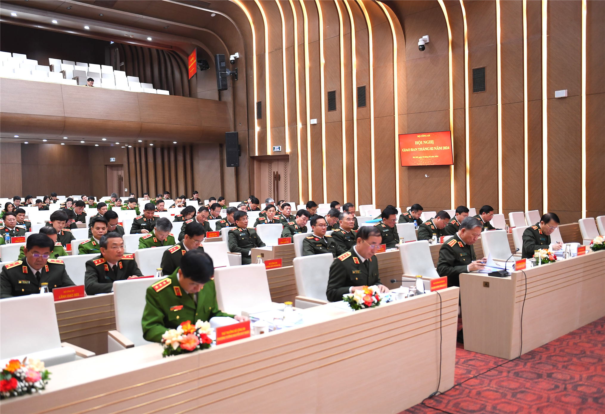 Bộ trưởng Tô Lâm cùng các đại biểu dự Hội nghị.