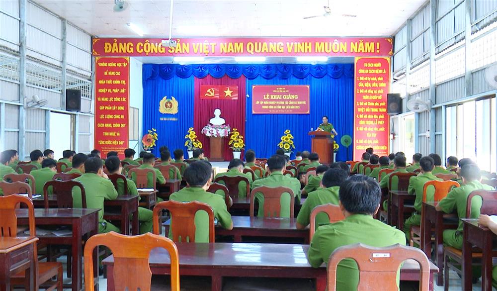 Tập huấn nghiệp vụ công tác CSKV trong Công an tỉnh Bạc Liêu năm 2023
