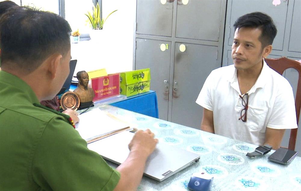 Cơ quan Công an làm việc với đối tượng Võ Thành Đoạt.