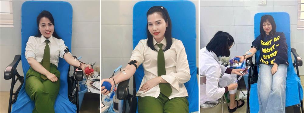 03 cán bộ Công an tỉnh Nghệ An hiến máu cứu người.