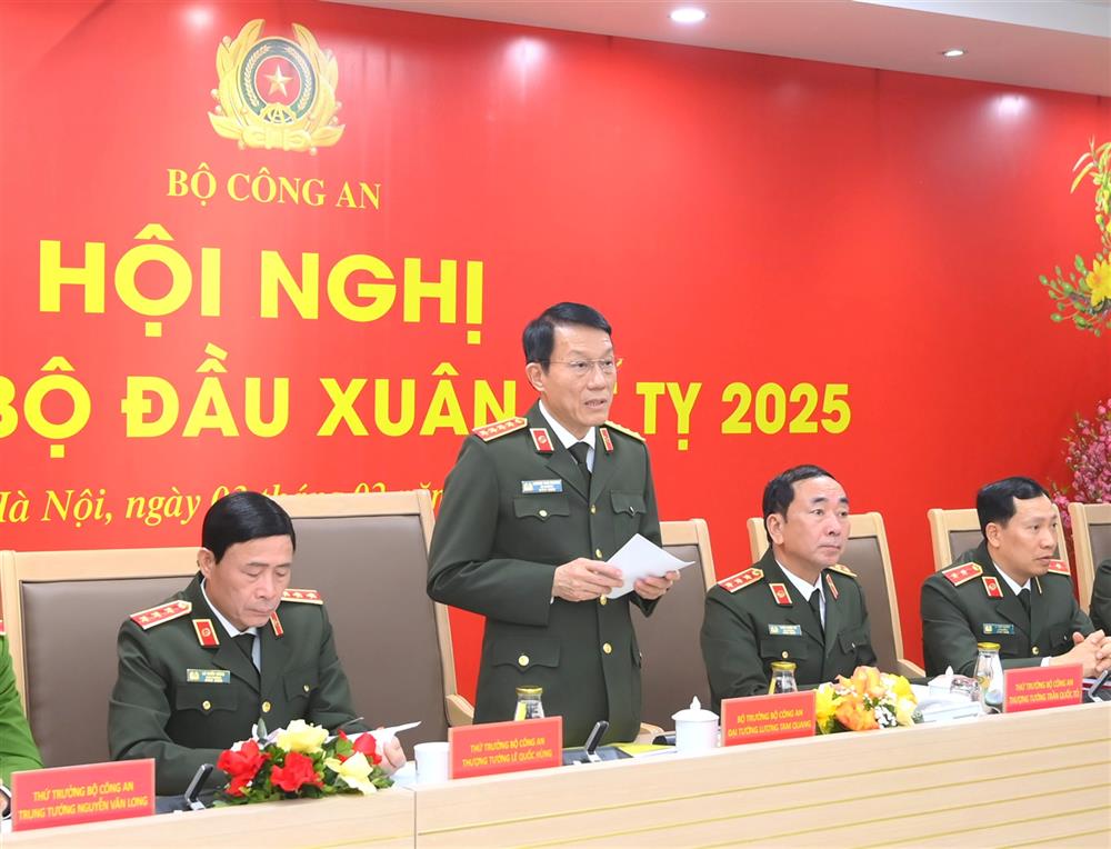 Bộ trưởng Lương Tam Quang phát biểu kết luận Hội nghị.