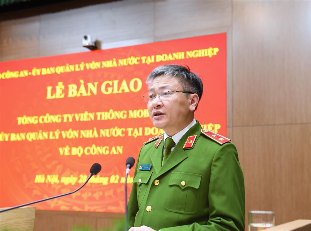Thứ trưởng Nguyễn Ngọc Lâm phát biểu tại buổi Lễ.