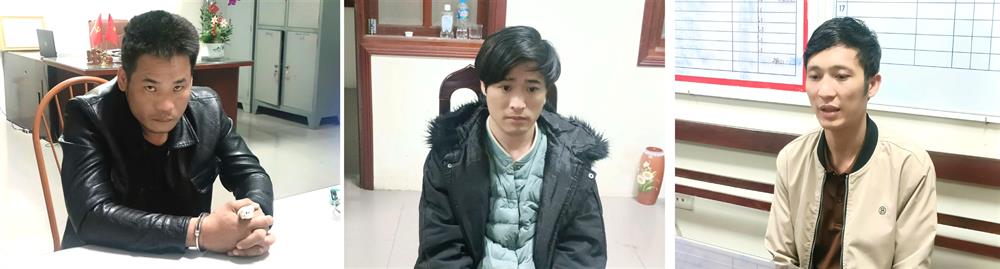 Các đối tượng (từ trái qua phải): Nguyễn Đình Nghiệp, Nguyễn Văn Huy, Nguyễn Văn Hoàng.