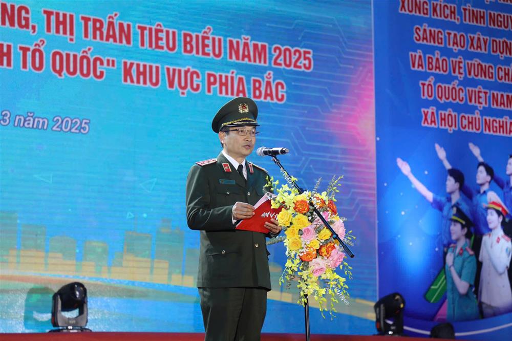 Trung tướng Nguyễn Ngọc Toàn phát biểu tại buổi Lễ.