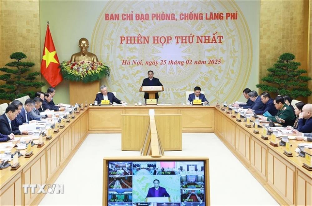 Sáng 25/2/2025, tại Hà Nội, Thủ tướng Phạm Minh Chính, Trưởng Ban Chỉ đạo phòng, chống lãng phí chủ trì Phiên họp thứ nhất của Ban Chỉ đạo.