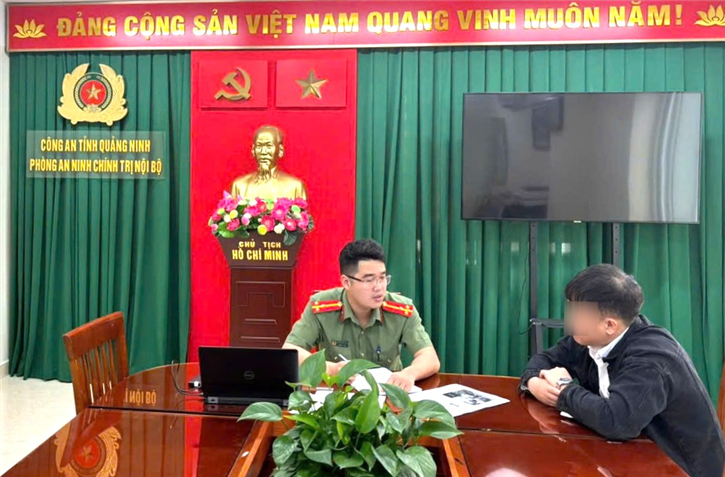 Cơ quan Công an làm việc với Đ.T.C.