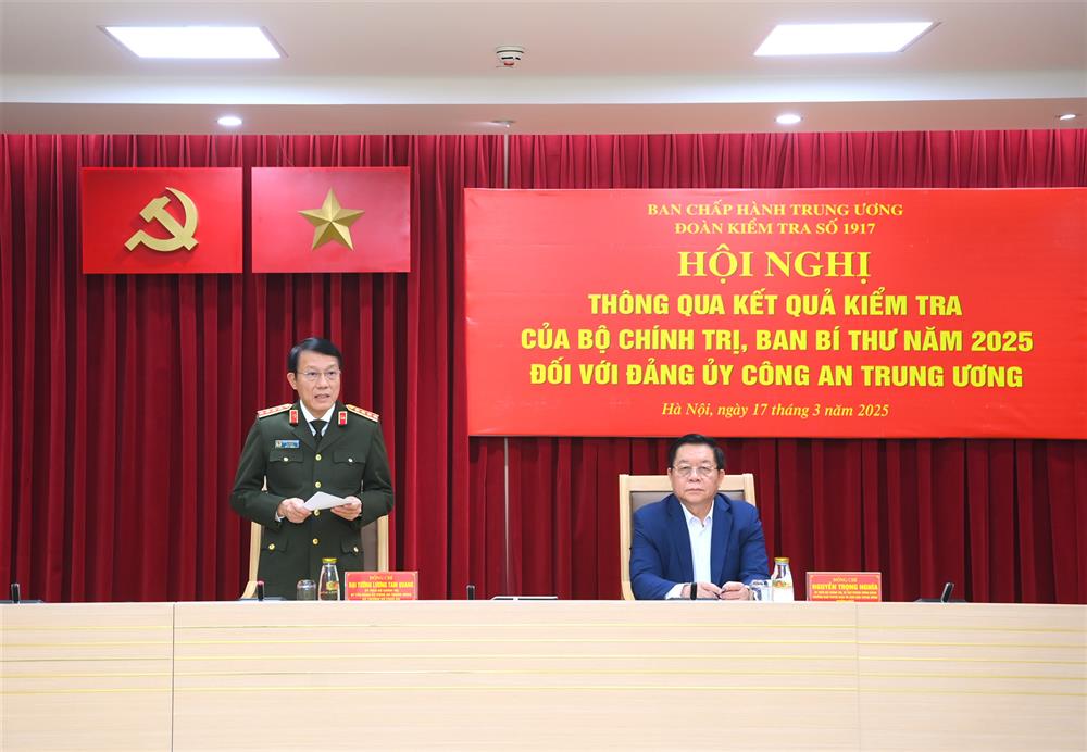 Bộ trưởng Lương Tam Quang phát biểu tại Hội nghị.