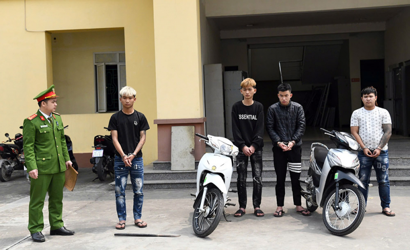04 đối tượng trong vụ án cướp tài sản tại xã Phùng Nguyên, huyện Lâm Thao.