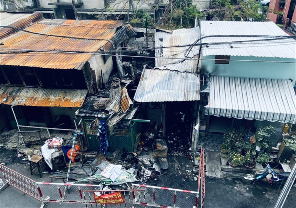 Hiện trường vụ cháy.