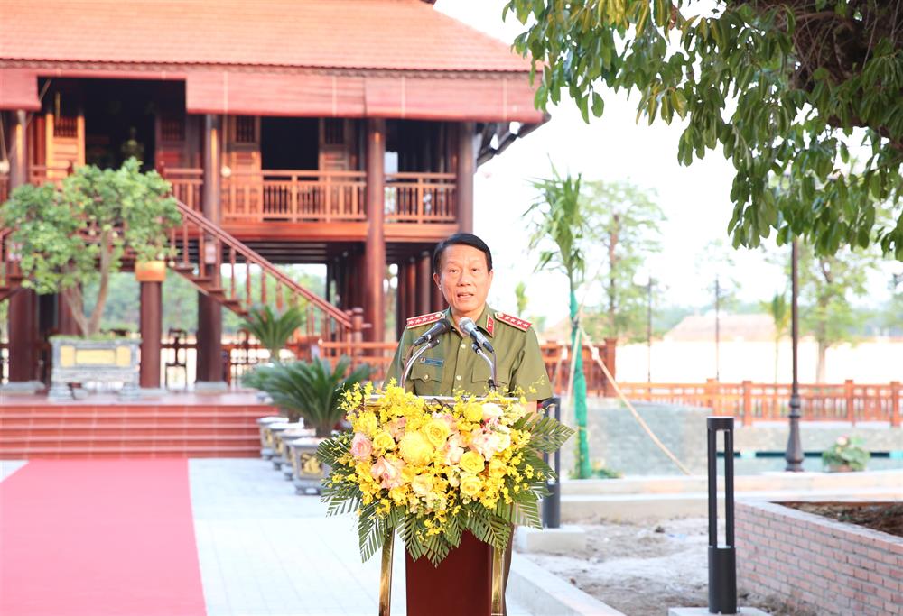 Bộ trưởng Lương Tam Quang phát biểu tại buổi Lễ.