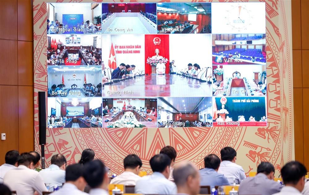 Hội nghị được tổ chức trực tuyến đến các bộ, ngành, địa phương.