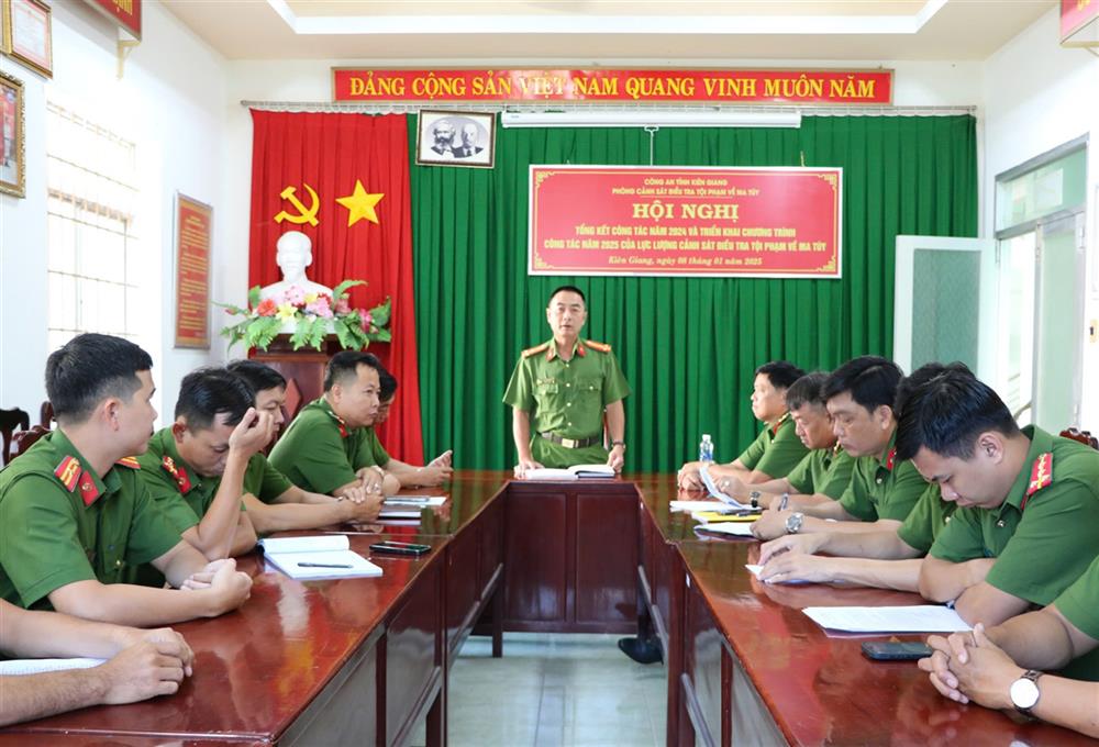 Phòng Cảnh sát điều tra tội phạm về ma tuý, Công an tỉnh Kiên Giang triển khai công tác.