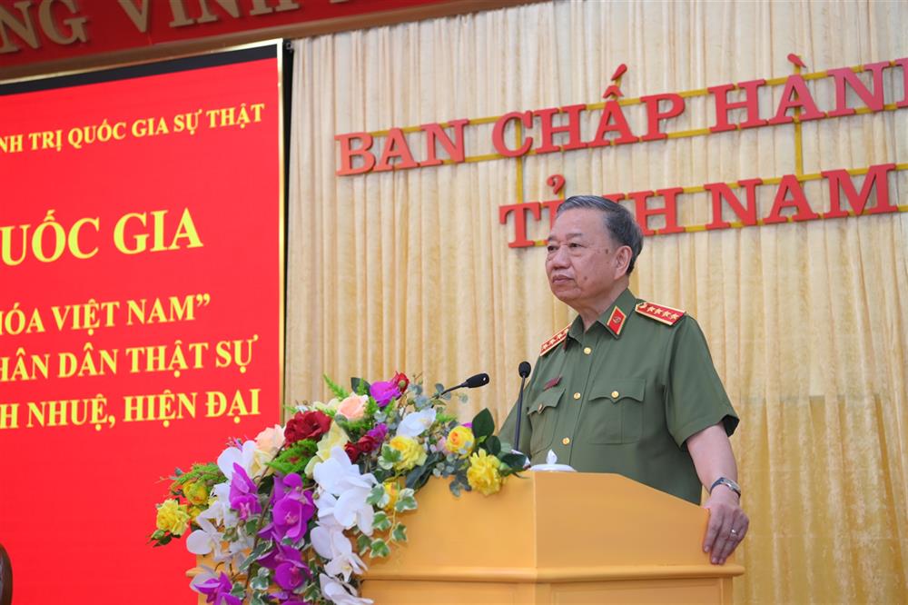 Bộ trưởng Tô Lâm phát biểu tổng kết Hội thảo.