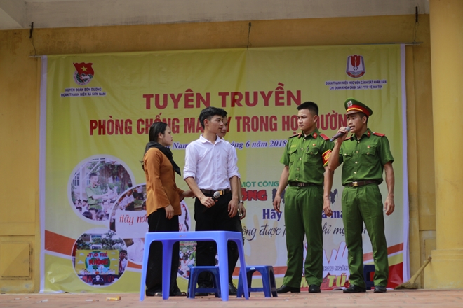 Tuyên truyền phòng, chống ma túy học đường.