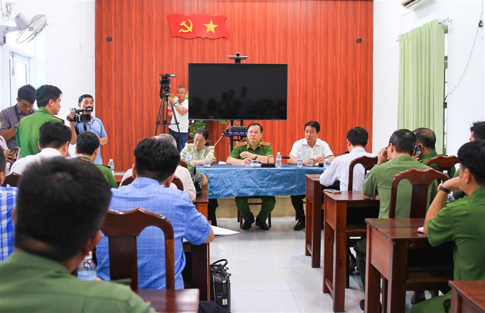 Đoàn công tác của Bộ Công an làm việc với tỉnh Khánh Hòa.