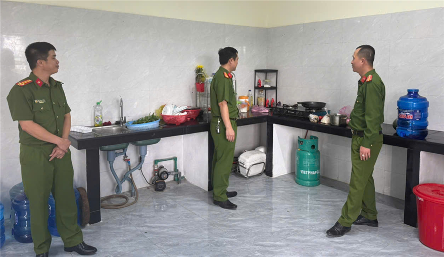 Công an xã Các Sơn, thị xã Nghi Sơn chuẩn bị các điều kiện cần thiết để đi vào hoạt động khi sáp nhập đơn vị hành chính.