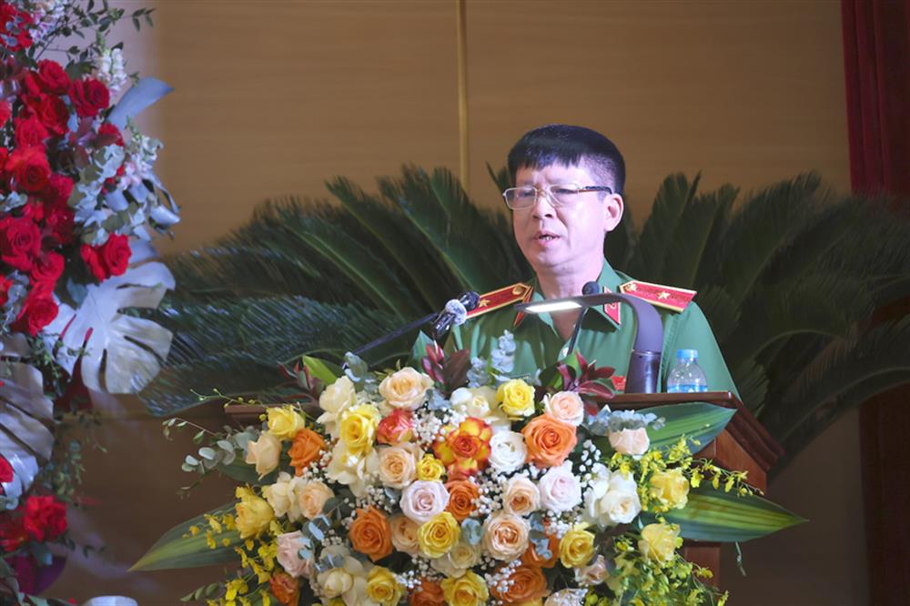 Thiếu tướng Nguyễn Ngọc Thanh phát biểu chỉ đạo đại hội.