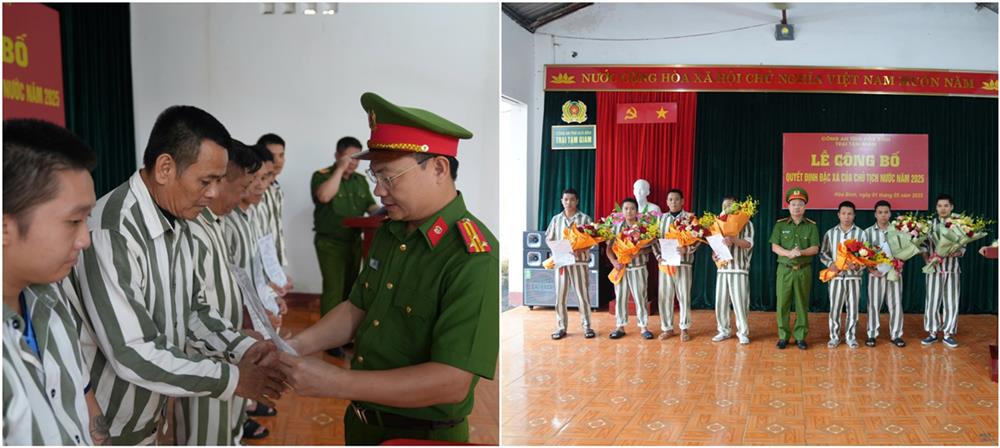 Trại Tạm giam Công an tỉnh có 14 phạm nhân được nhận quyết định đặc xá của Chủ tịch nước.