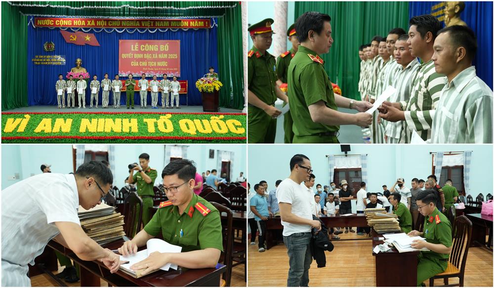 Trại giam Huy Khiêm – BCA đóng chân trên địa bàn huyện Tánh Linh đã tổ chức Lễ công bố Quyết định đặc xá của Chủ tịch nước cho 86 phạm nhân đang chấp hành án tại trại.