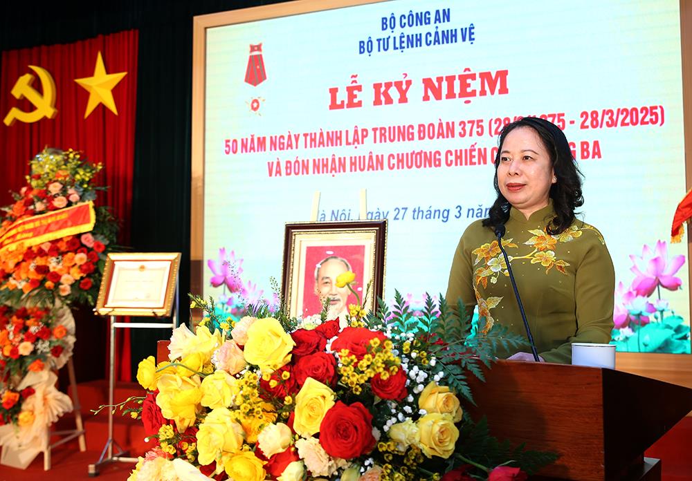Phó Chủ tịch nước Võ Thị Ánh Xuân phát biểu tại buổi Lễ.