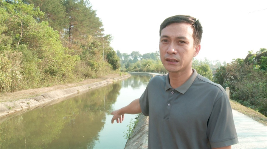 Đại úy Lê Hoàng Hà Nam tại khu vực cứu người đuối nước.
