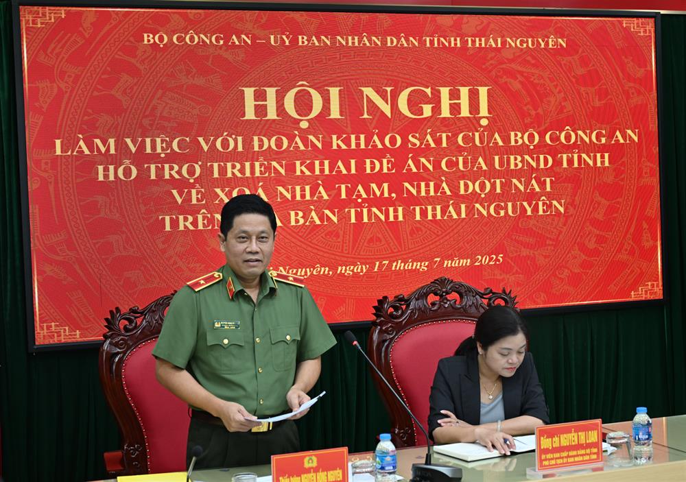 Đồng chí Nguyễn Thị Loan, Ủy viên Ban Chấp hành Đảng bộ tỉnh, Phó Chủ tịch UBND tỉnh Thái Nguyên phát biểu tại Hội nghị.