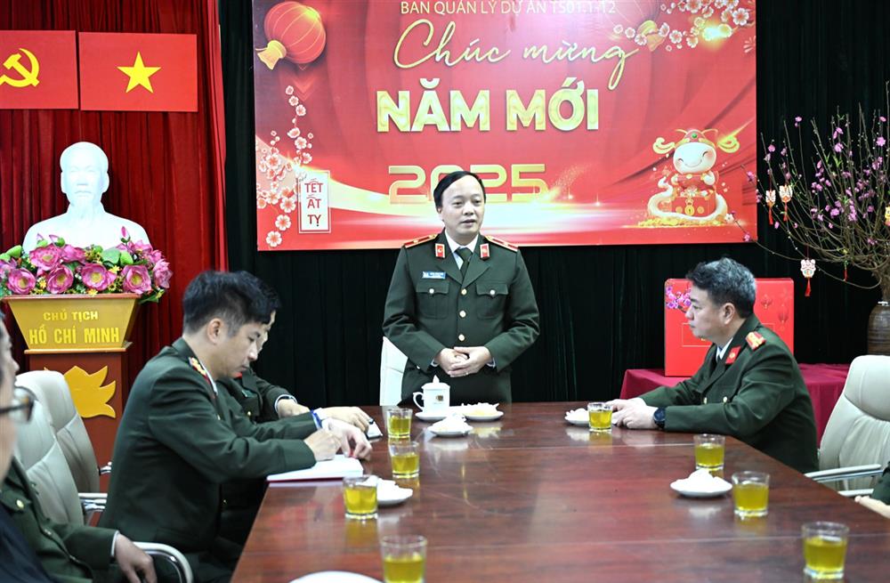Thứ trưởng Đặng Hồng Đức phát biểu tại buổi kiểm tra.