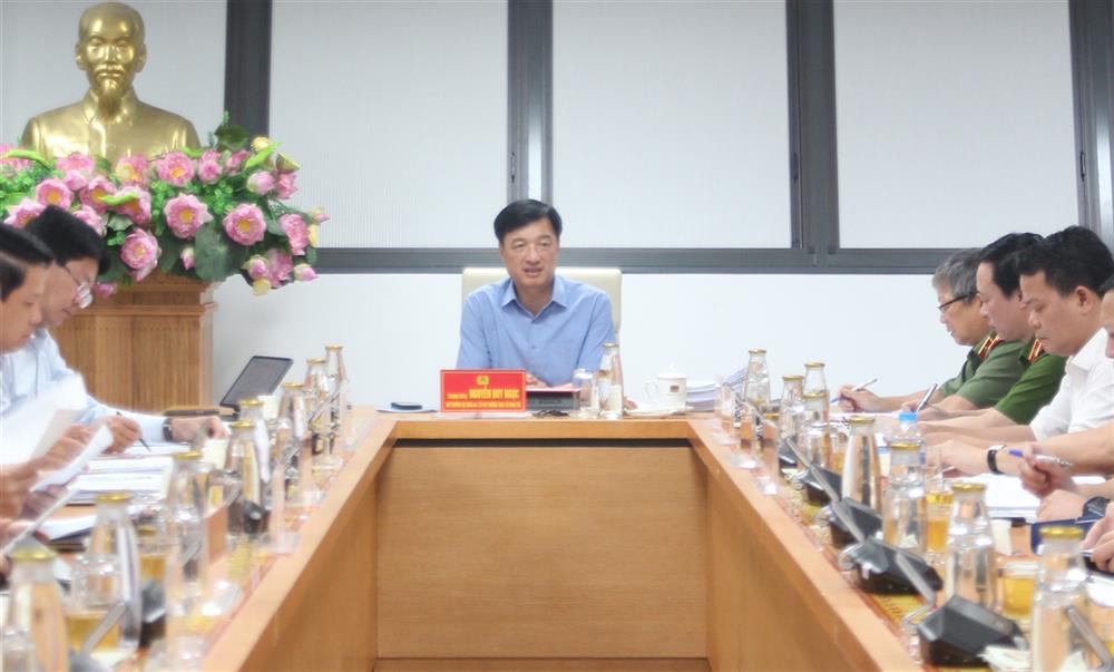 Thứ trưởng Nguyễn Duy Ngọc chủ trì cuộc họp.