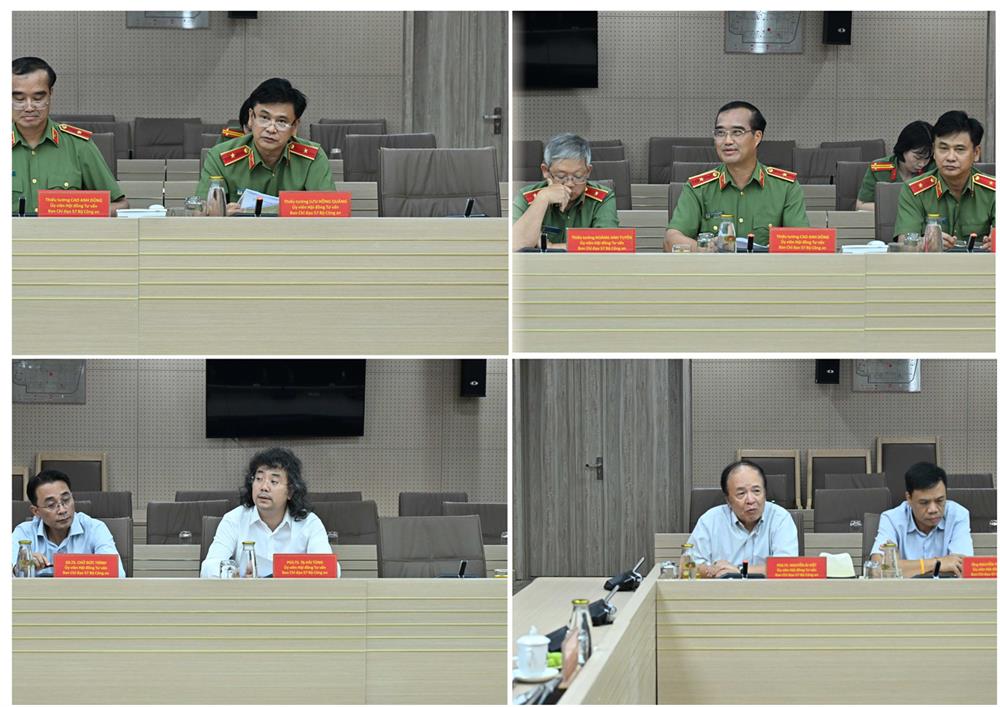 Các thành viên Hội đồng tư vấn phát biểu tại Phiên họp.